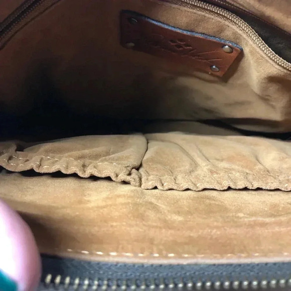 Patricia Nash Purse Antique Rose /Gold Avallino Leather Crossbody Leather Purse - Picture 2 of 5